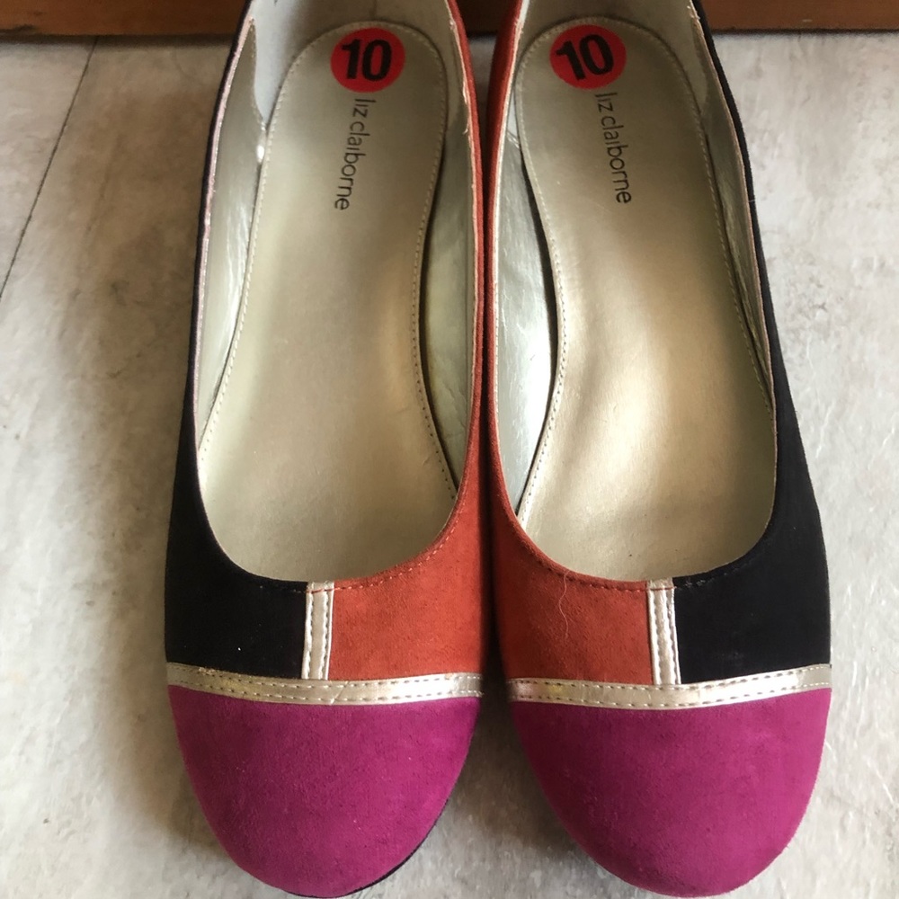 🍀Liz Claiborne Color Block Flats